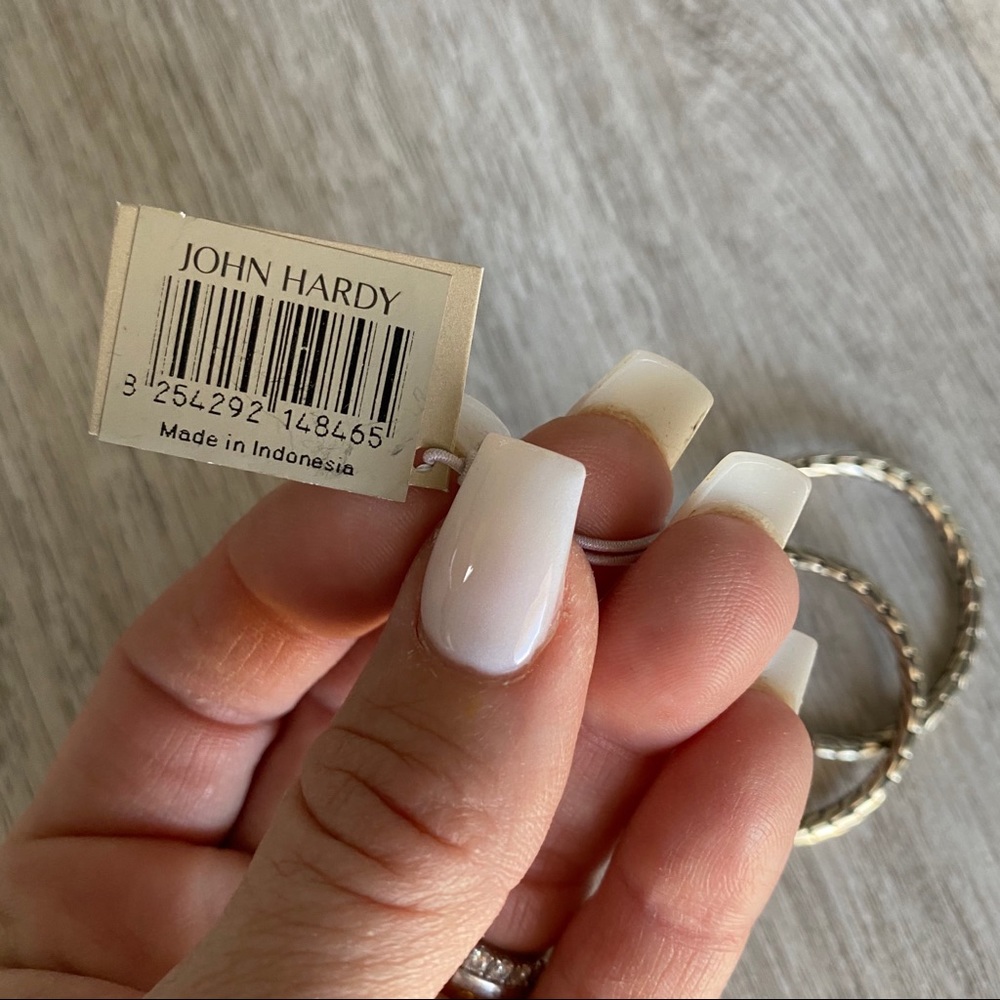 🆕 John Hardy Silver Classic Hoop Earrings - Picture 8 of 11